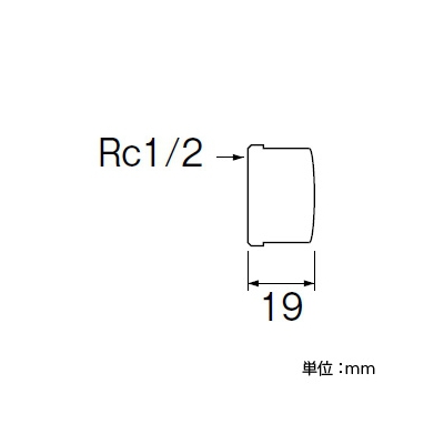 三栄水栓製作所 キャップ(クロム) 呼び13(Rc1/2) 青銅製  T781-13 画像2