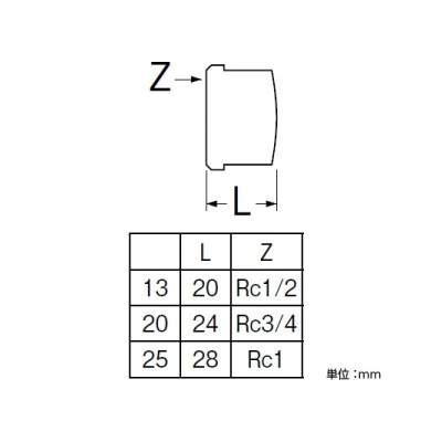 三栄水栓製作所 砲金キャップ 呼び25(Rc1) 青銅製  T780-25 画像2