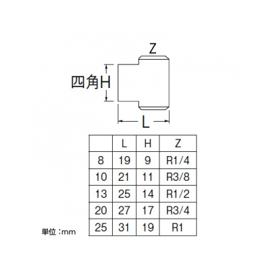 三栄水栓製作所 ステンレスプラグ 呼び10(R3/8) SUS304製  TS760-10 画像2