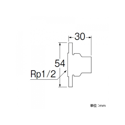 三栄水栓製作所 銅管座付水栓ソケット 呼び13(Rp1/2)×15.88 青銅製  T5201B-13X15.88 画像2