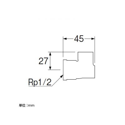 三栄水栓製作所 銅管座付水栓エルボ 呼び13(Rp1/2)×15.88 青銅製  T52-13X15.88 画像2