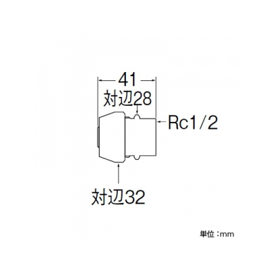 三栄水栓製作所 ポリパイジョイント1種メス 呼び13(Rc1/2) 青銅製  T61-1-13_ 画像2