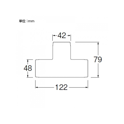 三栄水栓製作所 平面異径チーズカバー 呼び20×13 塩化ビニル樹脂製  R58-7-20X13 画像2