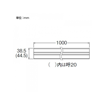 三栄水栓製作所 ダクト用スペーサー R58-1-13用 呼び13 塩化ビニル樹脂製  R58-1F-13 画像2