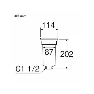三栄水栓製作所 カゴ付流し排水栓 キッチン用 取付(ネジ径87) ABS樹脂製  H65 画像2