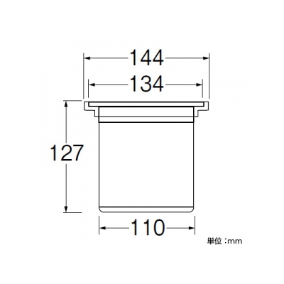 三栄水栓製作所 流し排水栓カゴ キッチン用 適合サイズ(135・145) ステンレス製  H6502AF 画像3