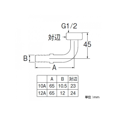 三栄水栓製作所 ペア樹脂管L金具セット バスルーム用 T421-862の10A・12A、T421-863、T421R-863、T421R-862、T421R-863E用  T421-14S-10A 画像2