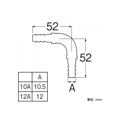 三栄水栓製作所 ペア樹脂管L金具セット バスルーム用 T421-862の10A・12A、T421-863、T421R-863、T421R-862、T421R-863E用  T421-32S-10A 画像2