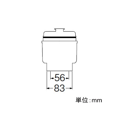 三栄水栓製作所 浴室排水ユニット 排水用品 バスルーム用 呼び50・75VUパイプ兼用 長さ:598mm  H901-600 画像4