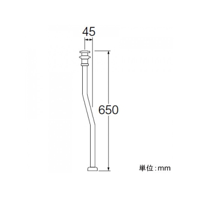 三栄水栓製作所 アフレ付雷管 洗面用品 オーバーフロー用 排水栓外径:54mm  PH72-25 画像2