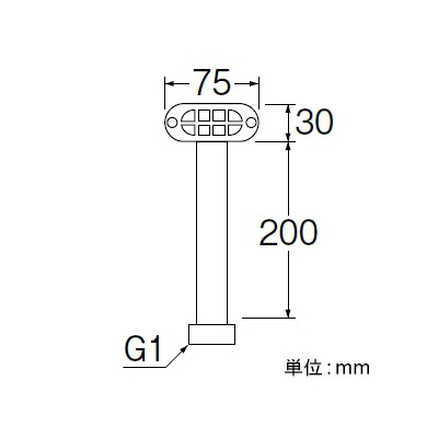 三栄水栓製作所 オーバーフロー用ホース 洗面所用 PH787-32用  H787-864 画像2