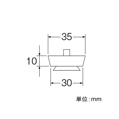 三栄水栓製作所 吸盤付ゴム栓 洗面所用 ヒートン付 クサリ長さ:240mm  PH280 画像2