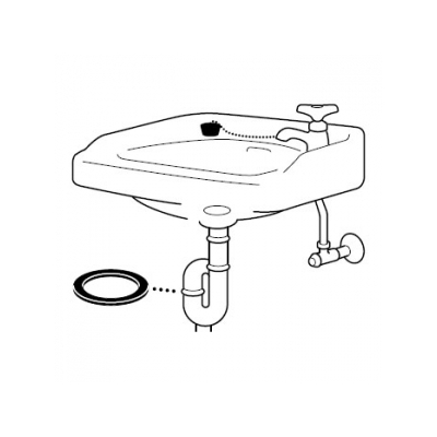 三栄水栓製作所 トラップ用平パッキン 洗面所用 排水トラップの接続部用 排水管径:32mm  PP40-54S-32 画像2
