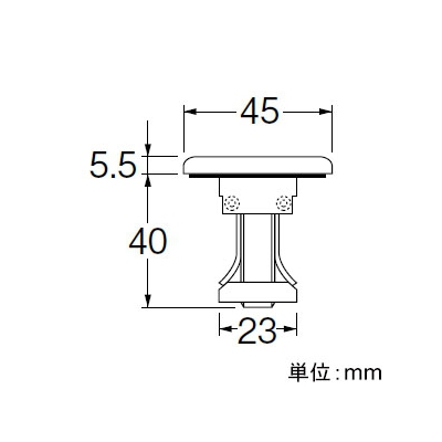 三栄水栓製作所 カウンター化粧蓋 洗面所用 排水用品 ネジ締めタイプ 穴径:23～38mm  R703 画像2