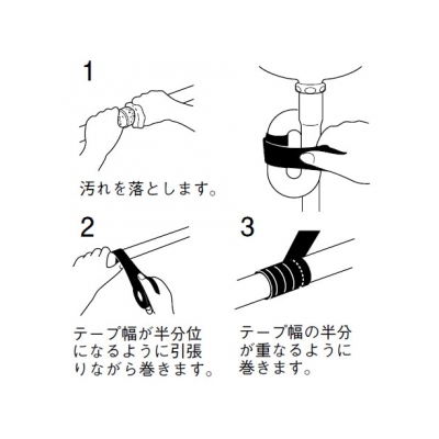 三栄水栓製作所 水止めテープ 水栓部品 自己融着タイプ 長さ:3m  P79 画像2