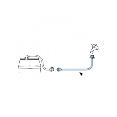 三栄水栓製作所 自動洗濯機給水延長ホース 洗濯機用 長さ:1m  PT17-2-1 画像2
