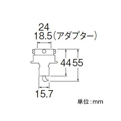 三栄水栓製作所 自動洗濯機元口 洗濯機用 吐水口径:14～23mm ビス止め式 自動ストップ機能付  PT170-1F 画像2