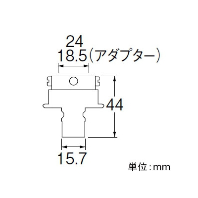 三栄水栓製作所 自動洗濯機元口 洗濯機用 吐水口径:14～23mm ビス止め式  PT17-1F 画像2