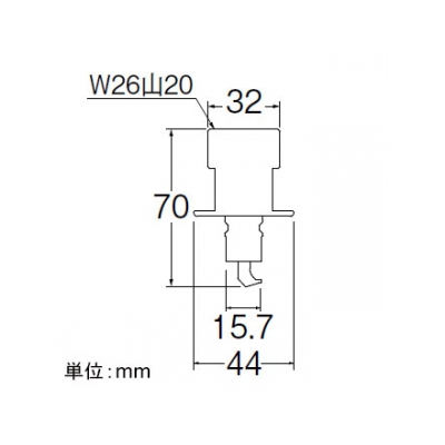 三栄水栓製作所 洗濯機用ニップル ネジサイズ:W26山20 自動ストップ機能付  PT3310 画像2