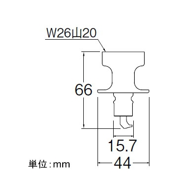 三栄水栓製作所 洗濯機用ニップル ネジサイズ:W26山20 自動ストップ機能付  PT3350 画像2