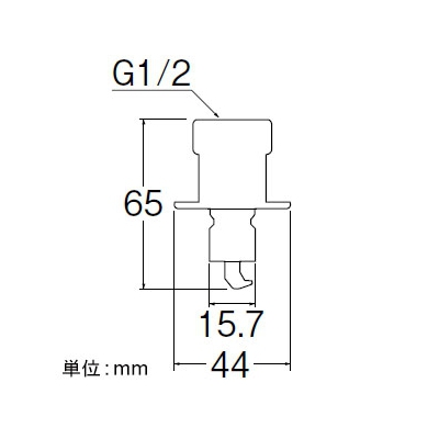 三栄水栓製作所 洗濯機用ニップル カップリング水栓用 ネジサイズ:G1/2 自動ストップ機能付  PT3320 画像2