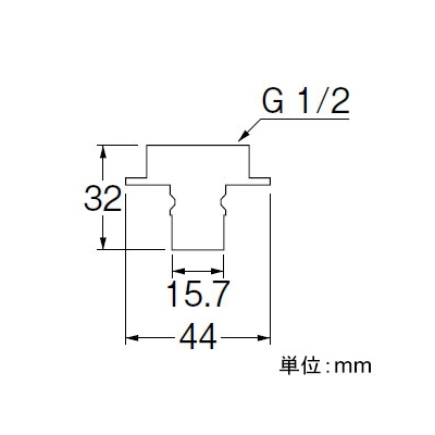 三栄水栓製作所 洗濯機用ニップル カップリング水栓用 ネジサイズ:G1/2  PT332T-13 画像2