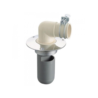 三栄水栓製作所 洗濯機排水トラップ VUパイプ用 ビス付 呼び:50  H550-50