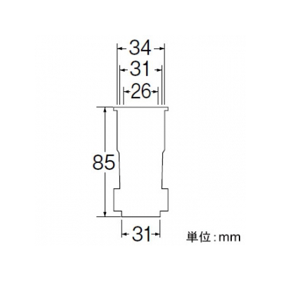 三栄水栓製作所 洗濯機排水ホース差込口 ホース内径30mm用  PH64-87T 画像3