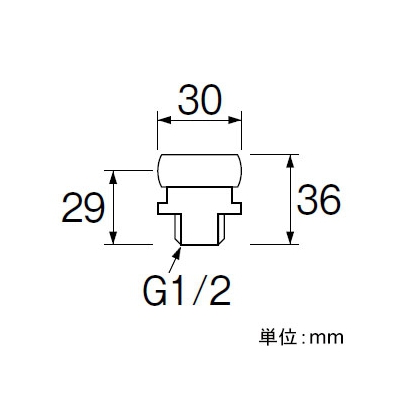 三栄水栓製作所 小便アダプター トイレ用 穴径:16mm  T90-20X-13X16 画像2