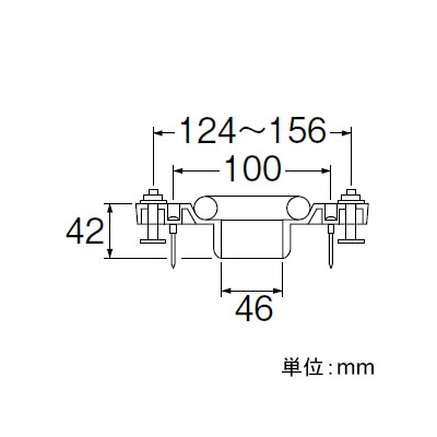 三栄水栓製作所 床フランジ(小便器用) トイレ用 VU・VP兼用 床・壁兼用 ステンレスボルト付  H80-14-50 画像2