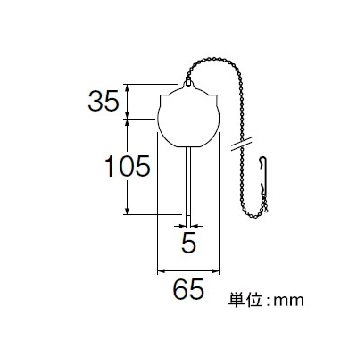 三栄水栓製作所 ロータンクゴムフロート INAX社製ロータンクフロート直径65mm用  PH84-93X 画像3