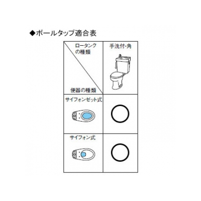 三栄水栓製作所 補助水管付ボールタップ トイレ用 手洗・平付ロータンクのサイフォン・サイフォンゼット式に適合  V46-6X-13 画像2