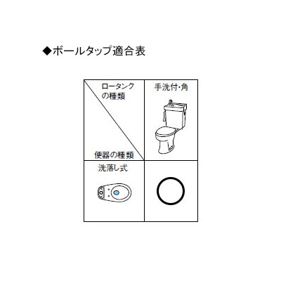 三栄水栓製作所 手洗ロータンクボールタップ トイレ用 手洗付用 平付ロータンク用  V46-2X-13 画像2