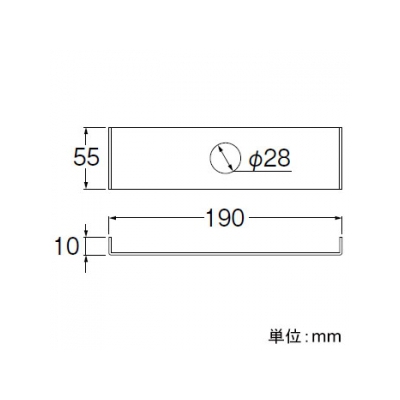 三栄水栓製作所 散水栓ボックス用水栓固定金具 ガーデニング 固定ビス付 190mm幅用  R81-10F 画像2