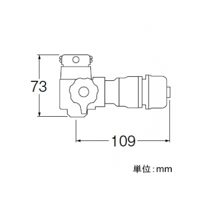 三栄水栓製作所 切替スイッチセット ガーデニング 吐水口外径15～20mm用 ビス止め式  PL70-11S 画像3