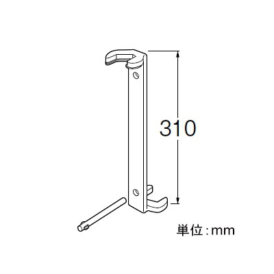 三栄水栓製作所 ナット締付工具 ワンホール混合栓のロックナット対辺約36mmと46mm用  R355 画像3