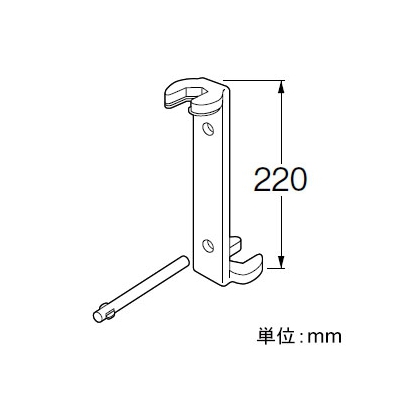 三栄水栓製作所 ナット締付工具 立水栓・混合栓のロックナット対辺約23mmと24mm用  R354 画像3