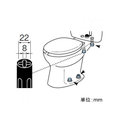 三栄水栓製作所 洋便器取付レンチセット トイレ用 工具 ラチェット機構付 ボルトナット対辺10・13mm用  PR389S 画像2