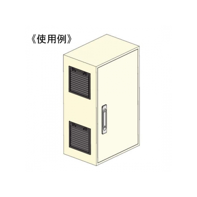 篠原電機 プラスチックギャラリー(前面開閉型) フィルタ付 ABS樹脂製 5Y7/1色  GPVW-12F 画像3