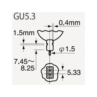 ウシオライティング ★ハロゲンランプ JRφ50 12V 75W形 中角 GU5.3口金  JR12V50WLM/K-H 画像3