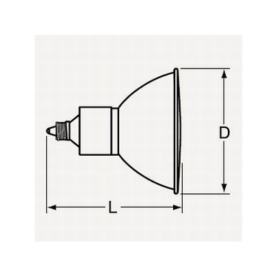 ウシオライティング ★ダイクロイックミラー付きハロゲンランプ カラータイプ JDRφ50 110V 40W 青  JDR110V40WBM/K 画像3