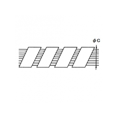 エスケイ工機 電線保護材 スパイラルチューブ 内径Φ20.0mm 外径23.0mm 乳白(ナチュラル) 25m巻  SP-20 画像3