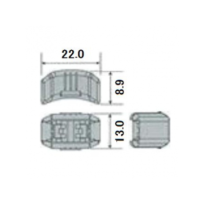 エスケイ工機 ロッキングヘッド 細幅タイプ ナチュラル 25個入り  ED6PAH 画像2