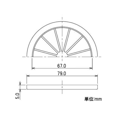 カクダイ ゴミ収納器フタSS 4530・453-011用 小型ゴミ収納器(115mm)用  43554 画像3