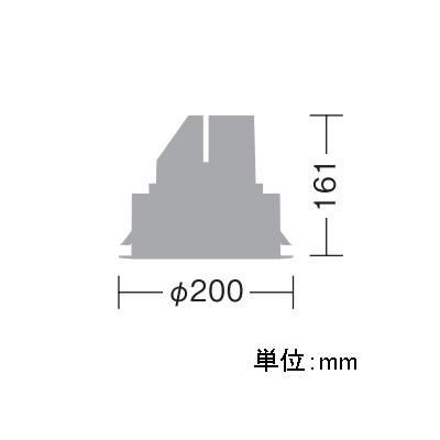 DAIKO LEDダウンライト LZ2 モジュールタイプ FHT42W相当 埋込穴φ150mm 配光角60° 制御レンズ付 電源別売 温白色タイプ ホワイト  LZD-60815AW 画像2