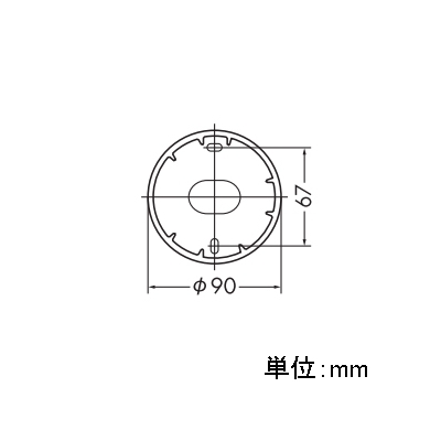 DAIKO LEDスポットライト フランジタイプ 天井付・壁付兼用 白熱灯80W相当 非調光タイプ 8W 電球色タイプ 白  DSL-4386YW 画像3