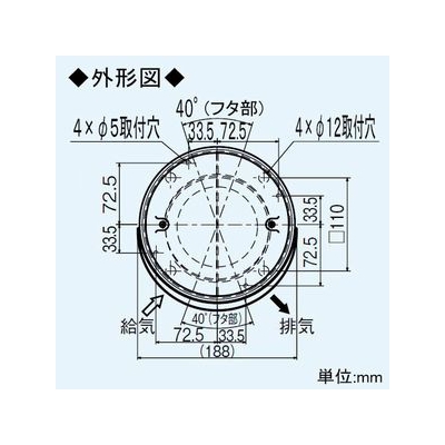 YAZAWA公式卸サイト】壁掛1パイプ取付タイプ専用フード 防虫網・水切