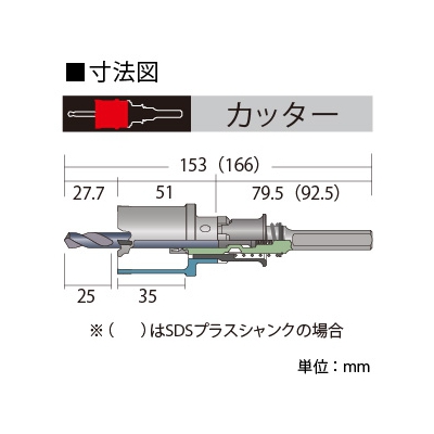 BOSCH 超硬パイプホールソーカッター 回転専用 刃先径φ17mm 《ポリクリックシステム》  PPH-017C 画像4