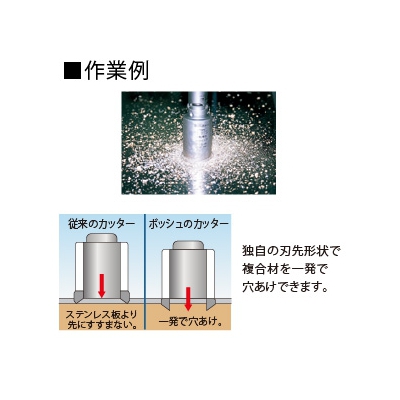 BOSCH 複合材コアカッター 回転専用 刃先径φ38mm 《ポリクリックシステム》  PFU-038C 画像3