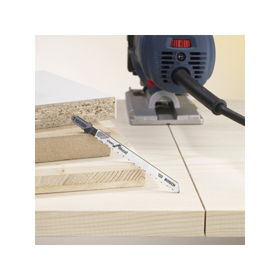 BOSCH ジグソーブレード 切断材料:木材、合板3～30mm、プラスチック～30mm clean for Wood 5本入り 有効長74mm  T-101BR 画像2